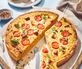 Süßkartoffel-Quiche