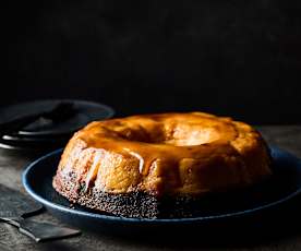 Flan cu ciocolată, gătit la aburi