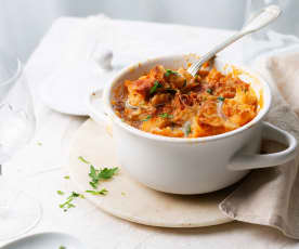 Soupe à l'oignon et au chorizo