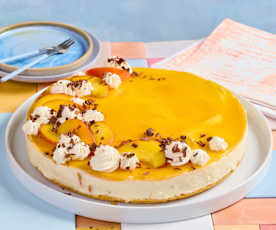 No-Bake-Pfirsich-Cheesecake