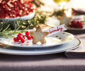 Frolla alla quinoa segnaposto stella