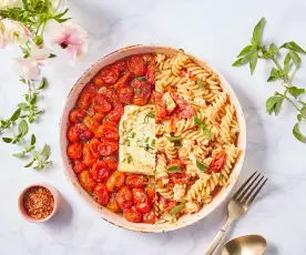 Pâtes aux tomates et à la feta