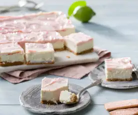 Tarta marmolada de fresa y mascarpone