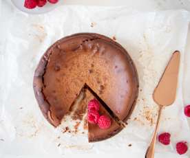 Chocolate Basque cheesecake