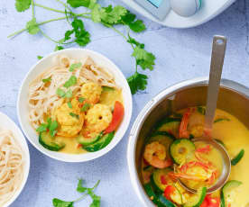 Curry de crevettes au lait de coco