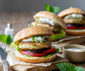 Burgery z łososia