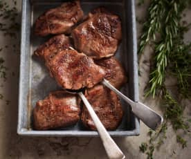 Sous-vide médaillons de veau