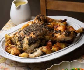 Roast Chicken Dinner with Veg and Gravy