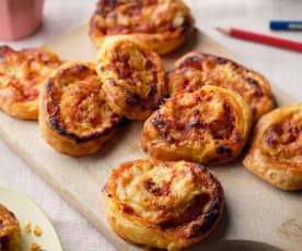 Ham and Cheese Puff Pinwheels