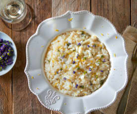 Risotto al prosecco e lavanda