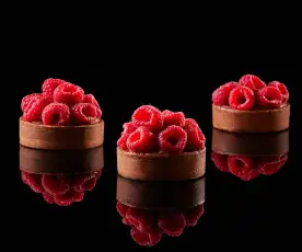 Antonio Bachour: Tartelettes au chocolat et aux framboises (métrique)