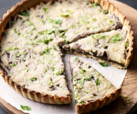 Quiche de berenjena ( sin azúcar, sin gluten, sin huevo, sin lactosa)