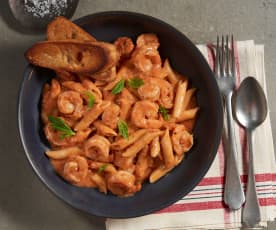 Shrimp and Vodka Penne Pasta