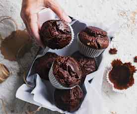 Triple chocolate muffins