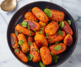 Zanahorias asadas a las finas hierbas (Pelar)