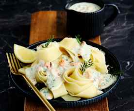 Lachs-Sahne-Sauce