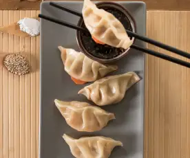 Dumplings de camarón (Xia jiao) 