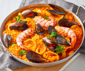 Paella de marisco