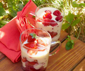 Tiramisu framboises-fraises