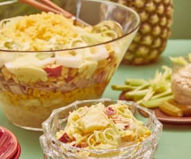 Ananas-Lauch-Schichtsalat