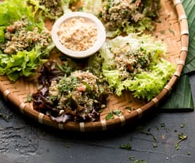 Pork larb (Ensalada con carne picada de cerdo) - Laos