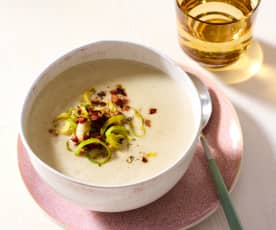 Champignon-Porree-Cremesuppe