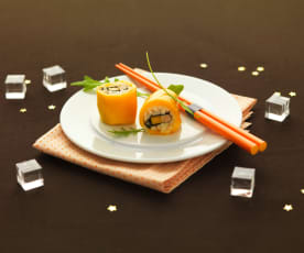 Menu 2 - Maki de foie gras à la mangue