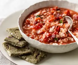 Zuppetta di pomodoro e peperone