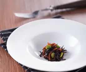 羊栖菜毛豆煮