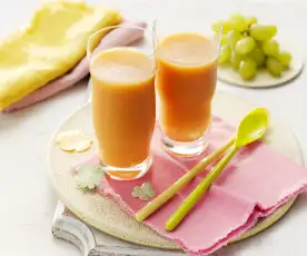 Smoothie de durazno y melón