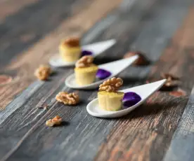 Mini flan di Parmigiano e miele (di Sebastiano Rovida)