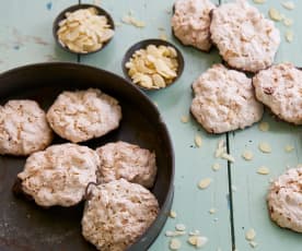 Bolachas de amêndoa e chocolate