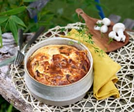 Clafoutis poulet-champignon