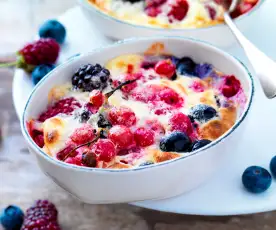 Gratin aux fruits rouges