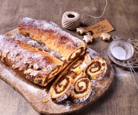 Schoko-Wickel nach Stollen Art