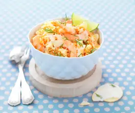 Coleslaw aux crevettes