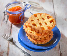 Crostatine alla confettura di albicocche (senza glutine)