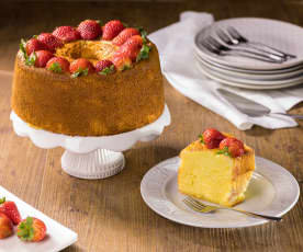 Chiffon cake alle fragole