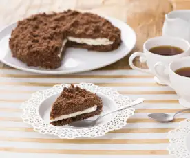 Sbriciolata di biscotti alla crema gianduia e mascarpone