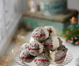 Mohnkekse mit weißer Schokolade