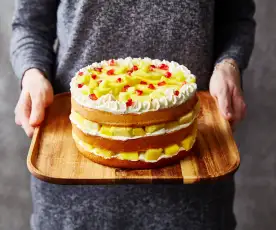 Naked cake ananas-mangue-grenade