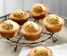 Muffins con gocce di cioccolato