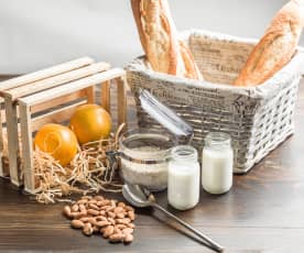 Yogur de avena y naranja