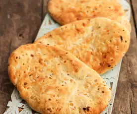 Naan Bread with Onion and Cumin