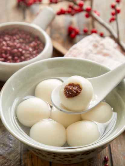 红豆沙汤圆