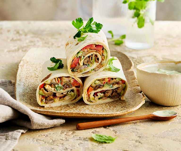 Veganes Austernpilz-Schawarma Veganes Austernpilz-Schawarma