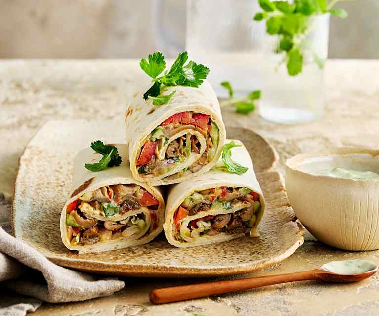 Shawarma végétalien aux pleurotes Shawarma végétalien aux pleurotes