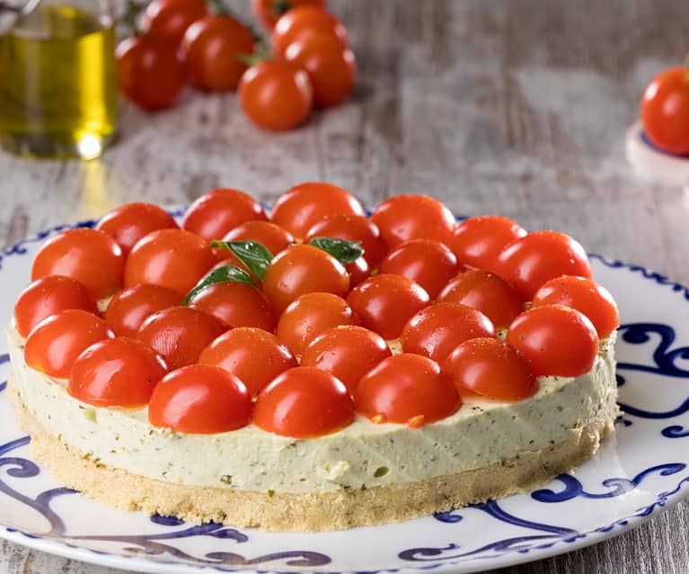 Cheesecake al pesto genovese