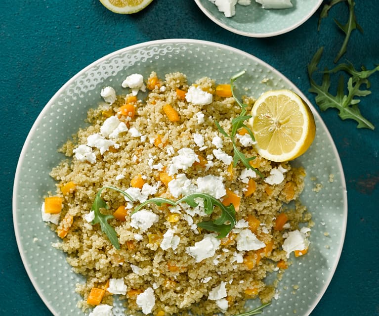 Quinoa s citrónem a feta sýrem