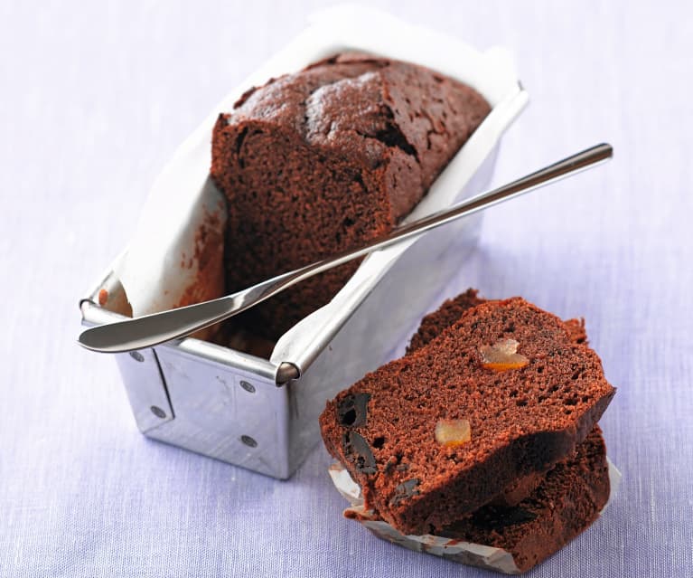 Plumcake al cioccolato e zenzero candito